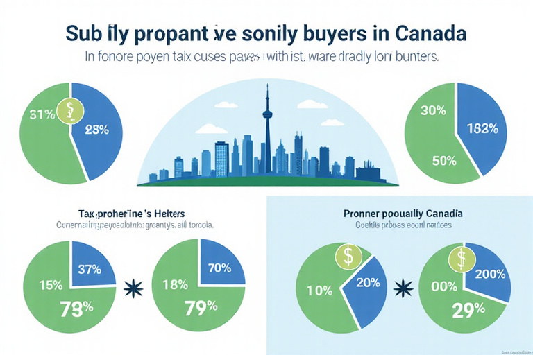 Illustration showing tax breakdown for foreign property buyers in Canada